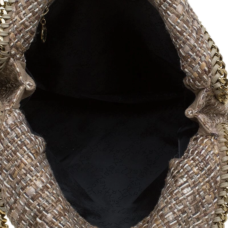 Stella McCartney Beige Fabric Small Falabella Tote For Women 8 Stella McCartney Beige Fabric Small Falabella Tote For Women - Image 6
