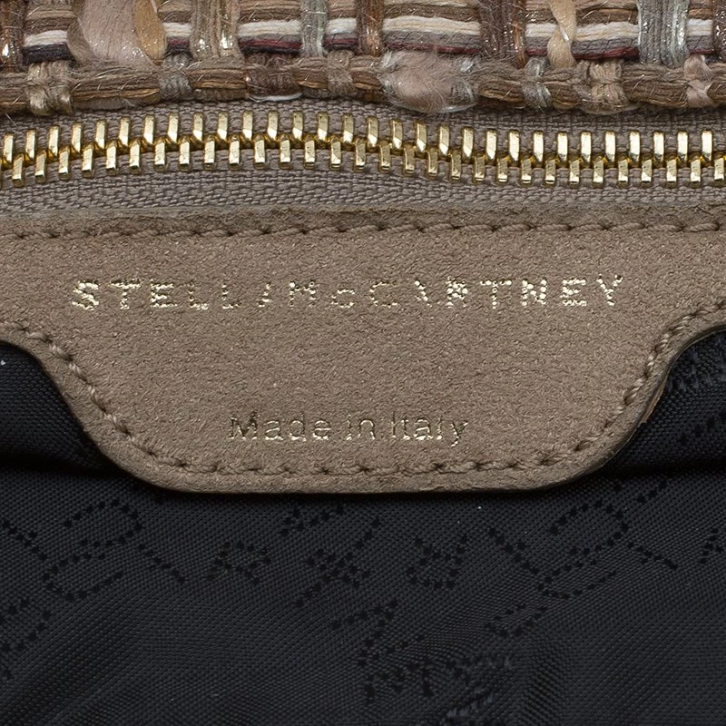 Stella McCartney Beige Fabric Small Falabella Tote For Women 10 Stella McCartney Beige Fabric Small Falabella Tote For Women - Image 8