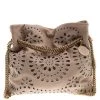 Stella McCartney Beige Faux Leather Eyelet Noma Bucket Bag For Women -Stella McCartney Sales luxury women stella mccartney used handbags p93577 001