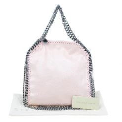 Stella McCartney Metallic Pink Faux Leather Mini Falabella Tote Bag For Women -Stella McCartney Sales luxury women stella mccartney used handbags p96448 016