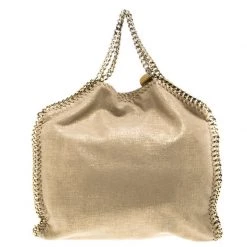Stella McCartney Gold Faux Leather Falabella Tote For Women -Stella McCartney Sales luxury women stella mccartney used handbags p96915 004