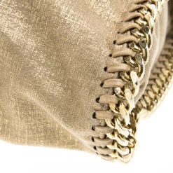 Stella McCartney Gold Faux Leather Falabella Tote For Women -Stella McCartney Sales luxury women stella mccartney used handbags p96915 011