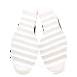 Stella McCartney Black Faux Leather Leana Wooden Wedge Lace-Up Oxfords Size 38 For Women -Stella McCartney Sales luxury women stella mccartney used shoes p101732 0006