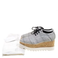 Stella McCartney Woven Faux Leather Elyse Platform Brogues Size 39 For Women -Stella McCartney Sales luxury women stella mccartney used shoes p112619 008