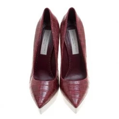 Stella McCartney Red Croc Embossed Faux Leather Platform Pumps Size 39 For Women 12 Stella McCartney Red Croc Embossed Faux Leather Platform Pumps Size 39 For Women -Stella McCartney Sales luxury women stella mccartney used shoes p114577 003