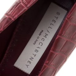 Stella McCartney Red Croc Embossed Faux Leather Platform Pumps Size 39 For Women 16 Stella McCartney Red Croc Embossed Faux Leather Platform Pumps Size 39 For Women -Stella McCartney Sales luxury women stella mccartney used shoes p114577 007