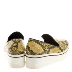 Stella McCartney Two Tone Faux Python Creeper Platform Loafers Size 39 For Women -Stella McCartney Sales luxury women stella mccartney used shoes p115846 0005