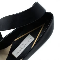 Stella McCartney Black Leather Jodie Pumps Size 36 For Women -Stella McCartney Sales luxury women stella mccartney used shoes p11654 010