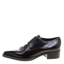 Stella McCartney Black Faux Leather Frankie Pointed Toe Elastic Detail Loafers Size 38 For Women 12 Stella McCartney Black Faux Leather Frankie Pointed Toe Elastic Detail Loafers Size 38 For Women -Stella McCartney Sales luxury women stella mccartney used shoes p125640 002