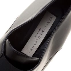 Stella McCartney Black Faux Leather Frankie Pointed Toe Elastic Detail Loafers Size 38 For Women 18 Stella McCartney Black Faux Leather Frankie Pointed Toe Elastic Detail Loafers Size 38 For Women -Stella McCartney Sales luxury women stella mccartney used shoes p125640 008