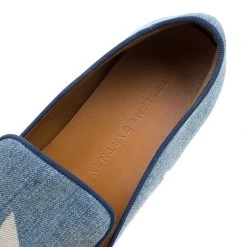 Stella McCartney Light Wash Star Printed Denim Binx Platform Slip On Sneakers Size 40 For Women -Stella McCartney Sales luxury women stella mccartney used shoes p126544 0007
