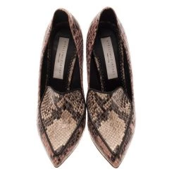 Stella McCartney Python Embossed Pointed Toe Loafer Pumps Size 38 For Women -Stella McCartney Sales luxury women stella mccartney used shoes p13247 005