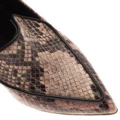 Stella McCartney Python Embossed Pointed Toe Loafer Pumps Size 38 For Women -Stella McCartney Sales luxury women stella mccartney used shoes p13247 008