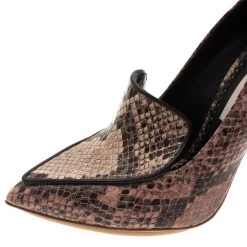 Stella McCartney Python Embossed Pointed Toe Loafer Pumps Size 38 For Women -Stella McCartney Sales luxury women stella mccartney used shoes p13247 009