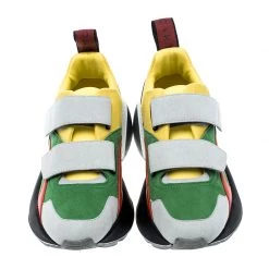 Stella McCartney Multicolor Color Block Faux Suede Eclypse Platform Sneakers Size 38 For Women -Stella McCartney Sales luxury women stella mccartney used shoes p138294 0003