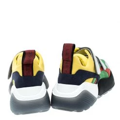 Stella McCartney Multicolor Color Block Faux Suede Eclypse Platform Sneakers Size 38 For Women -Stella McCartney Sales luxury women stella mccartney used shoes p138294 0005