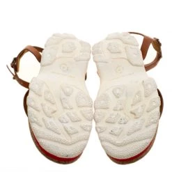 Stella McCartney Brown Faux Leather Altea Platform Slides Size 39 For Women -Stella McCartney Sales luxury women stella mccartney used shoes p139154 0006