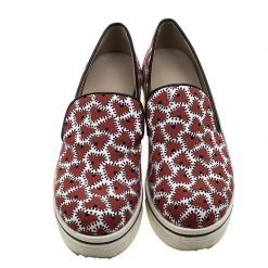 Stella McCartney Abstract Print Canvas Platform Slip On Sneakers Size 39 For Women -Stella McCartney Sales luxury women stella mccartney used shoes p144693 0003