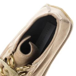 Stella McCartney Beige Faux Suede High Clipper Platform Ankle Boots Size 37.5 For Women -Stella McCartney Sales luxury women stella mccartney used shoes p148701 0007