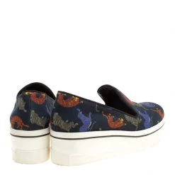 Stella McCartney Black Multicolor Animal Print Canvas Platform Slip On Sneakers Size 37 For Women -Stella McCartney Sales luxury women stella mccartney used shoes p153849 0005