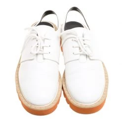 Stella McCartney White Faux Leather Slingback Oxfords Size 39 For Women -Stella McCartney Sales luxury women stella mccartney used shoes p154623 0003