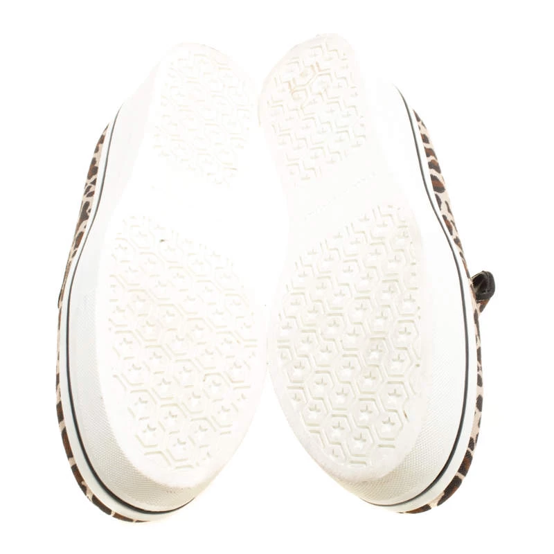 Stella McCartney Multicolor Leopard Print Canvas Platform Slip On Sneakers Size 38 For Women 8 Stella McCartney Multicolor Leopard Print Canvas Platform Slip On Sneakers Size 38 For Women - Image 6