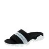 Stella McCartney Black Faux Suede And Fabric Sporty Slides Size 38 For Women -Stella McCartney Sales luxury women stella mccartney used shoes p163614 003