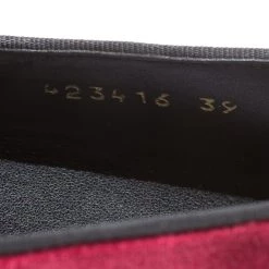 Stella McCartney Maroon Velvet Binx Chain Platform Loafers Size 39 For Women -Stella McCartney Sales luxury women stella mccartney used shoes p168614 001