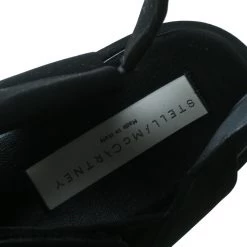 Stella McCartney Black Faux Nubuck Triple Platform Velcro Sandals Size 39 For Women -Stella McCartney Sales luxury women stella mccartney used shoes p171642 002