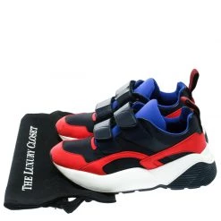 Stella McCartney Multicolor Fabric/Leather Eclypse Velcro Strap Sneakers Size 39 For Women -Stella McCartney Sales luxury women stella mccartney used shoes p177487 008