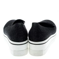 Stella McCartney Black Glitter Binx Platform Slip On Skate Shoes Size 39 For Women -Stella McCartney Sales luxury women stella mccartney used shoes p186305 005