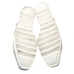 Stella McCartney Metallic Gold Python Effect Faux Leather And Faux Fur Elyse Star Platform Derby Size 38 For Women -Stella McCartney Sales luxury women stella mccartney used shoes p193835 001