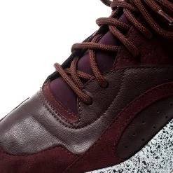 Stella McCartney Burgundy Fabric And Faux Suede Eclypse Lace Up Sneakers Size 38 For Women -Stella McCartney Sales luxury women stella mccartney used shoes p195282 002