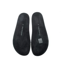 Stella McCartney Metallic Silver/White Leather Star Flat Slides Size 38 For Women -Stella McCartney Sales luxury women stella mccartney used shoes p198266 001