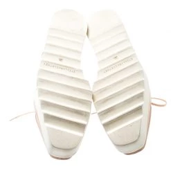 Stella McCartney Beige Faux Leather Elyse Star Platform Lace Up Derby Size 38.5 For Women -Stella McCartney Sales luxury women stella mccartney used shoes p200826 001
