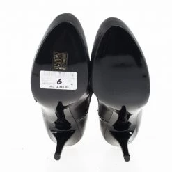 Stella McCartney Black Leather Sock Platform Ankle Boots Size 38 For Women -Stella McCartney Sales luxury women stella mccartney used shoes p20570 0007