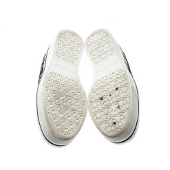 Stella McCartney Monochrome Faux Leather Binx Palm Tree Embroidered Platform Slip On Sneakers Size 38 For Women -Stella McCartney Sales luxury women stella mccartney used shoes p212222 002