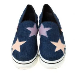 Stella McCartney Blue Denim Star Slip On Sneakers Size 38 For Women 12 Stella McCartney Blue Denim Star Slip On Sneakers Size 38 For Women -Stella McCartney Sales luxury women stella mccartney used shoes p216256 004