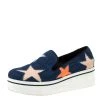 Stella McCartney Blue Denim Star Slip On Sneakers Size 38 For Women -Stella McCartney Sales luxury women stella mccartney used shoes p216256 007