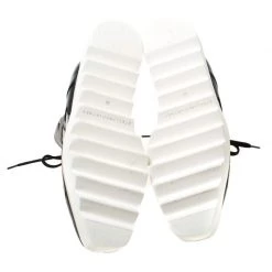 Stella McCartney Black Faux Leather Elyse Star Platform Lace Up Booties Size 36 For Women -Stella McCartney Sales luxury women stella mccartney used shoes p217277 001