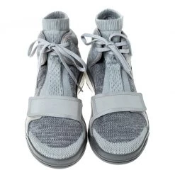 Stella McCartney X Adidas Grey Cotton Sock Sneakers Size 38.5 For Women -Stella McCartney Sales luxury women stella mccartney used shoes p229018 001