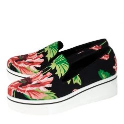 Stella McCartney Black Floral Printed Canvas Slip On Sneakers Size 41 For Women 13 Stella McCartney Black Floral Printed Canvas Slip On Sneakers Size 41 For Women -Stella McCartney Sales luxury women stella mccartney used shoes p231773 008
