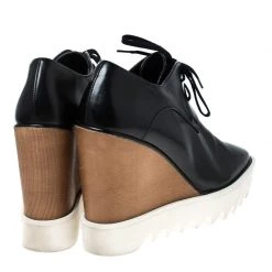 Stella McCartney Black Faux Leather Elyse Platform Derby Size 40 For Women -Stella McCartney Sales luxury women stella mccartney used shoes p232983 003