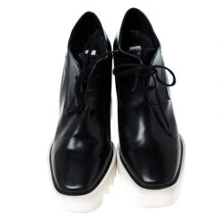 Stella McCartney Black Faux Leather Elyse Platform Derby Size 40 For Women -Stella McCartney Sales luxury women stella mccartney used shoes p232983 004