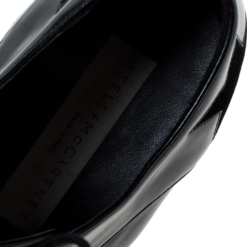 Stella McCartney Black Faux Leather Elyse Star Platform Derby Size 36.5 For Women 9 Stella McCartney Black Faux Leather Elyse Star Platform Derby Size 36.5 For Women - Image 7