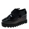 Stella McCartney Black Faux Leather Elyse Star Platform Derby Size 36.5 For Women -Stella McCartney Sales luxury women stella mccartney used shoes p233299 004