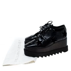 Stella McCartney Black Faux Leather Elyse Star Platform Derby Size 36.5 For Women 17 Stella McCartney Black Faux Leather Elyse Star Platform Derby Size 36.5 For Women -Stella McCartney Sales luxury women stella mccartney used shoes p233299 008