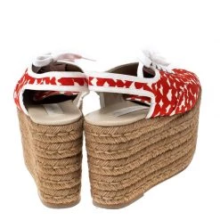 Stella McCartney Orange Canvas Wedge Slingback Platform Espadrille Sandals Size 36 For Women 14 Stella McCartney Orange Canvas Wedge Slingback Platform Espadrille Sandals Size 36 For Women -Stella McCartney Sales luxury women stella mccartney used shoes p233305 002