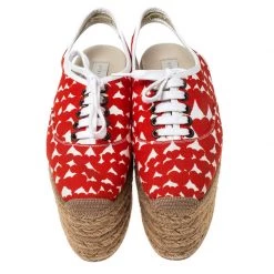 Stella McCartney Orange Canvas Wedge Slingback Platform Espadrille Sandals Size 36 For Women 12 Stella McCartney Orange Canvas Wedge Slingback Platform Espadrille Sandals Size 36 For Women -Stella McCartney Sales luxury women stella mccartney used shoes p233305 003