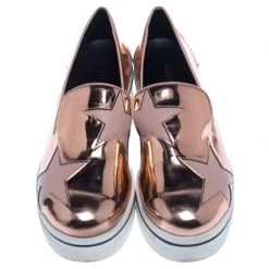 Stella McCartney Metallic Rose Gold Star Platform Binx Sneakers Size 40 For Women -Stella McCartney Sales luxury women stella mccartney used shoes p238119 008